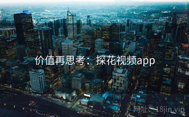 价值再思考：探花视频app  第1张