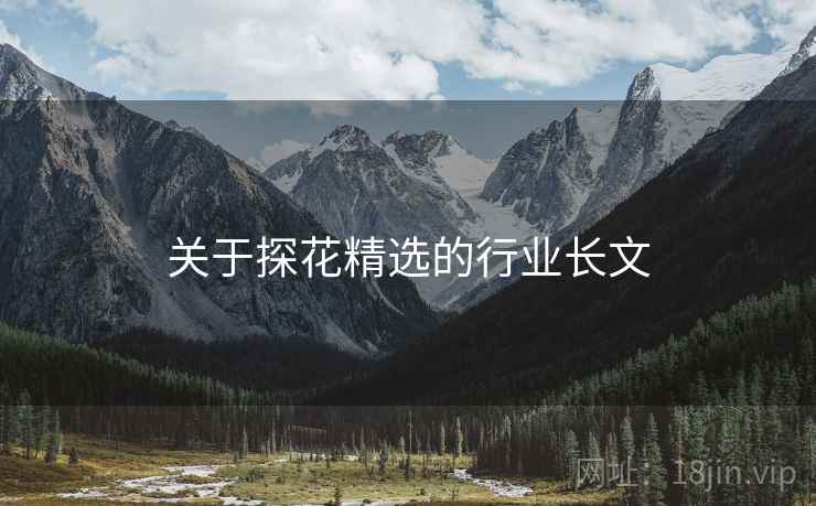 关于探花精选的行业长文  第2张 关于探花精选的行业长文  第2张