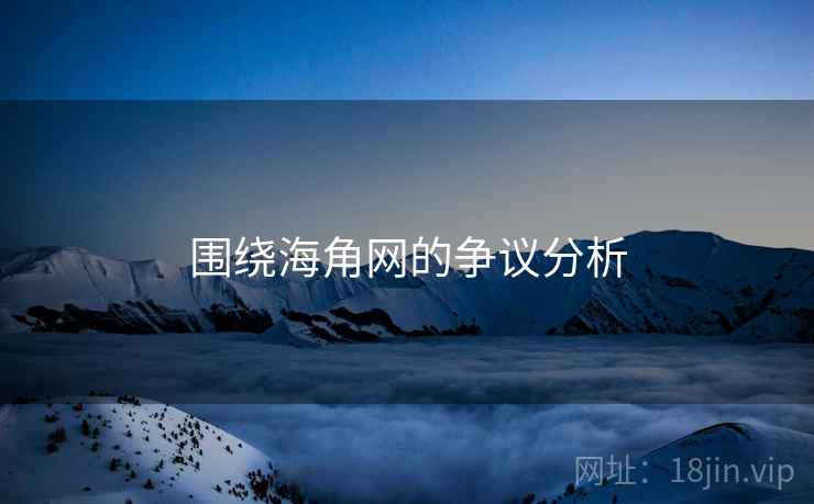 围绕海角网的争议分析  第2张 围绕海角网的争议分析  第2张