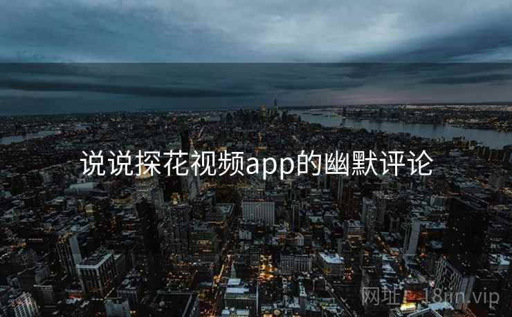 说说探花视频app的幽默评论  第1张 说说探花视频app的幽默评论  第1张