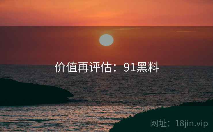 价值再评估:91黑料  第2张 价值再评估:91黑料  第2张